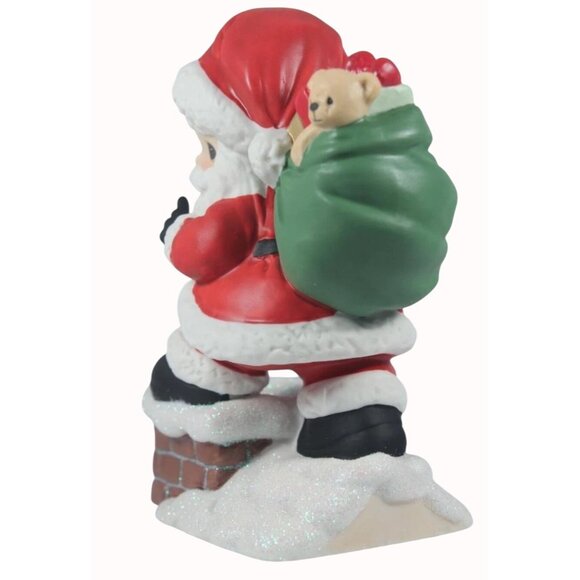 Precious Moments Christmas Santa Figurine May Your Every Wish Come True 181021 - Picture 3 of 11